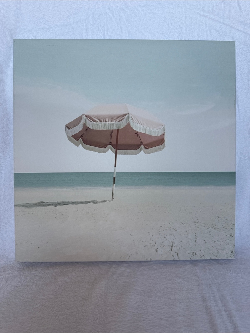 Pink Umbrella Canvas Picture